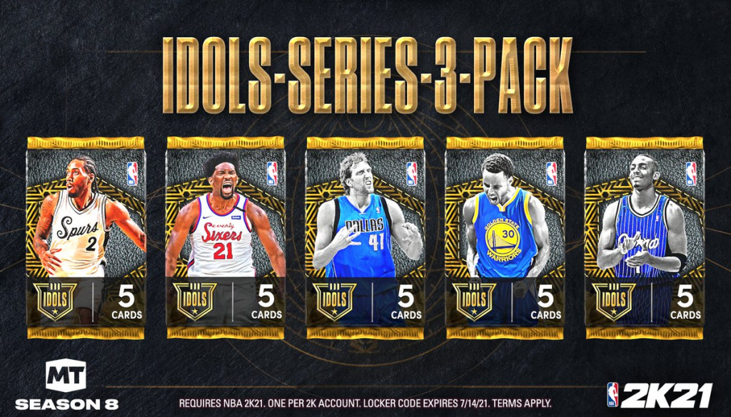 NBA 2K21 MyTeam: Limited Edition IDOLS Series III + Schließfachcode