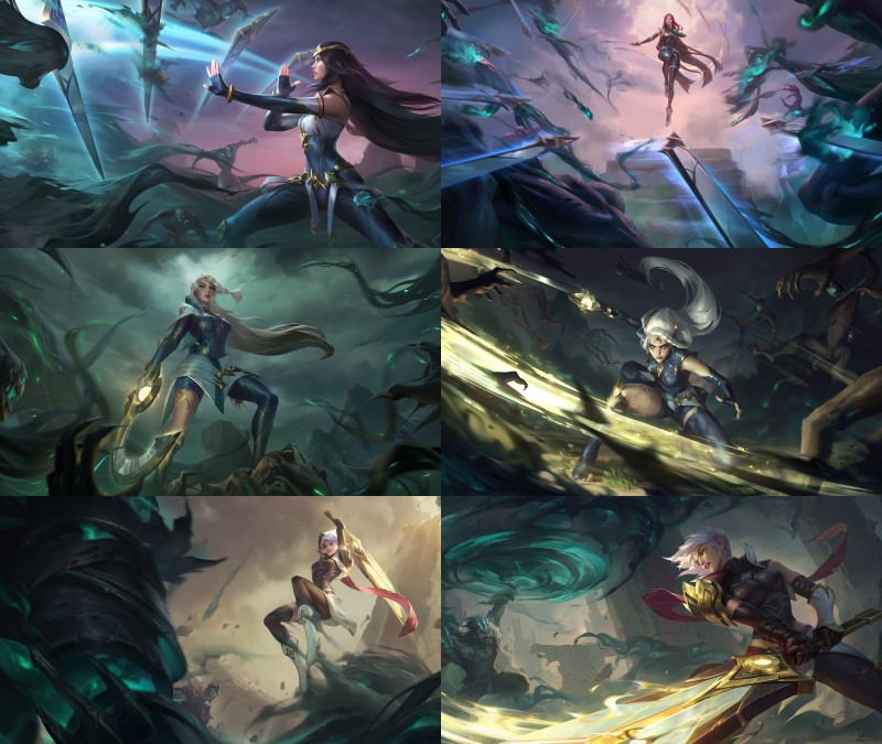 Legends of Runeterra Wächter des Lichts Wächter Irelia Diana und Riven