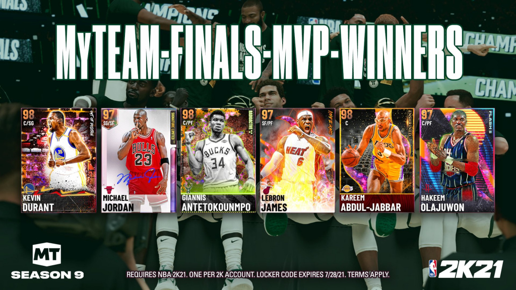 NBA 2K21 Finals MVPs