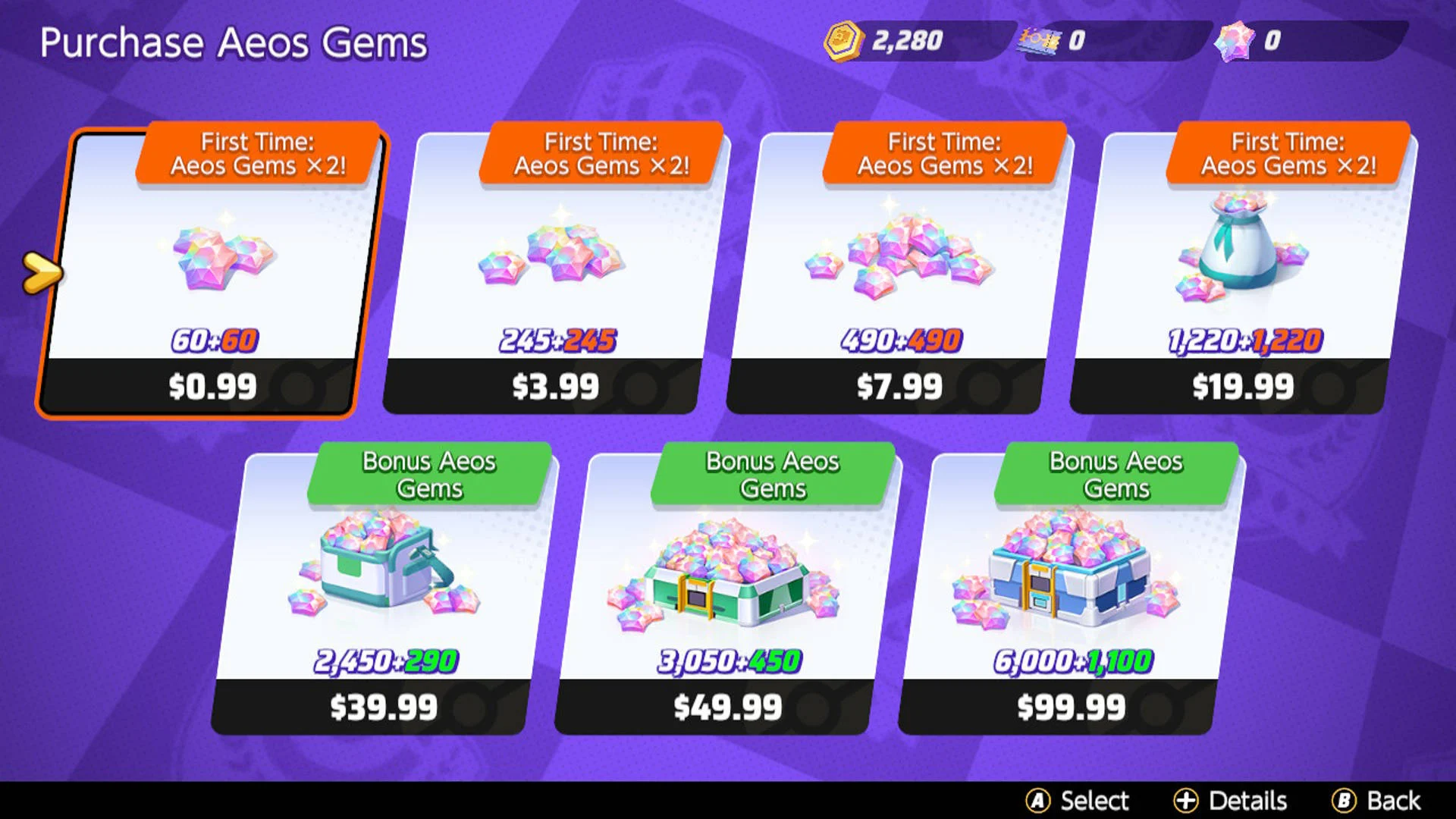 Aktuelle Preise von Pokémon Unite für Aeon Gems