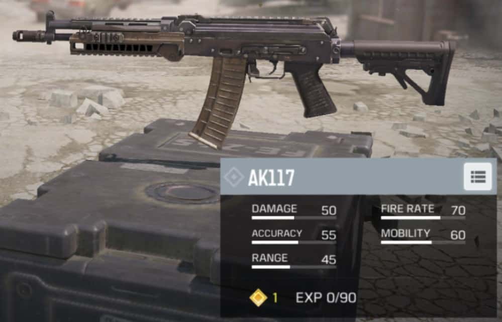 Kabeljau Mobile ak-117 Waffe stärkt die beste A-Tier-Waffe in Staffel 6