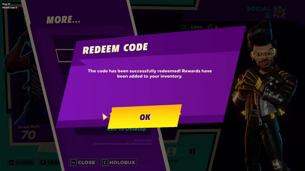 knockout city redeem codes