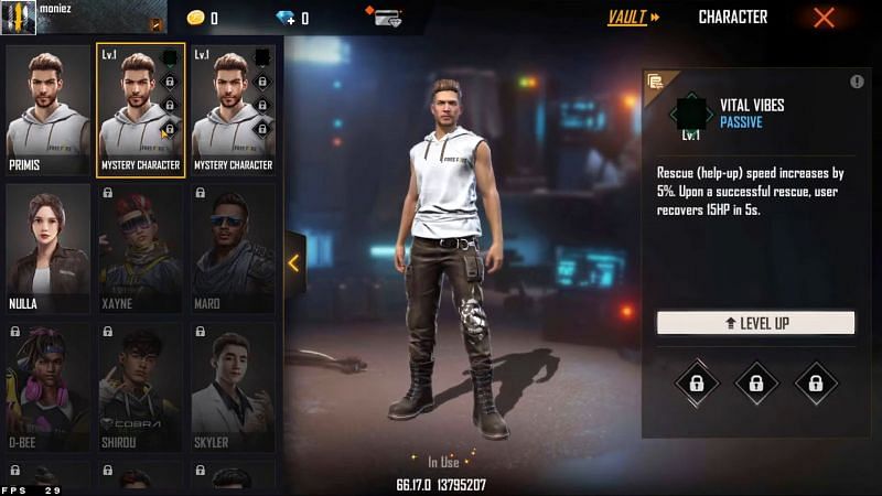 Free Fire OB29 Advance Server Neue Charaktere, Haustiere, Waffen