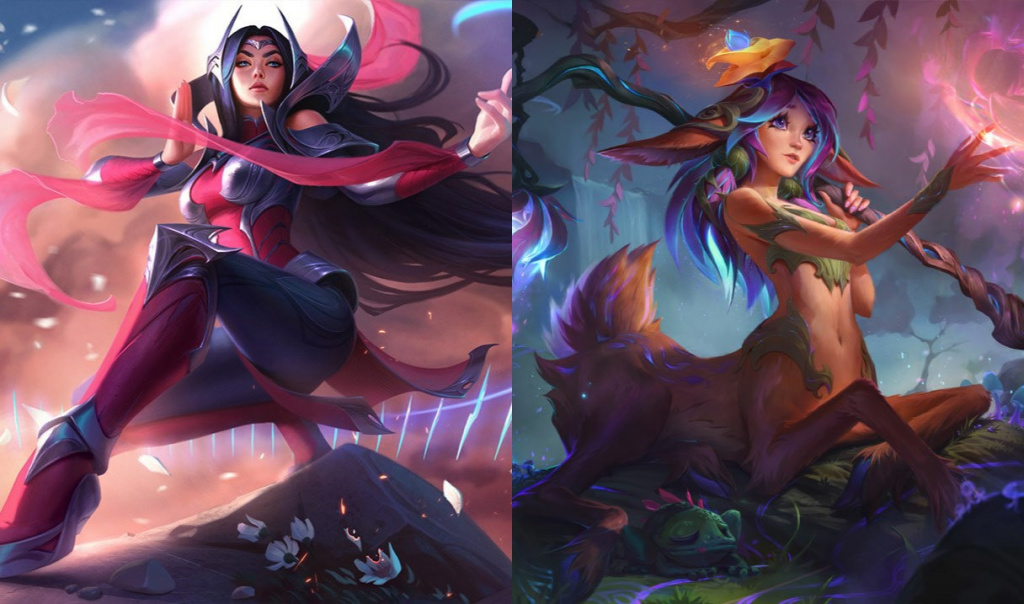 League of Legends Irelia und Lillia Spritzbilder