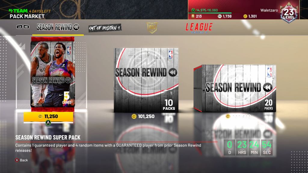 Season Rewind Super Pack Markt