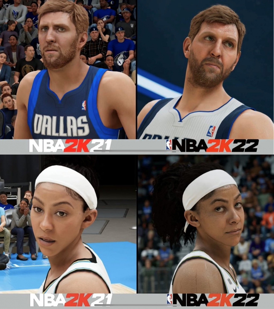 Visueller Vergleich der NBA 2K22-Spieler