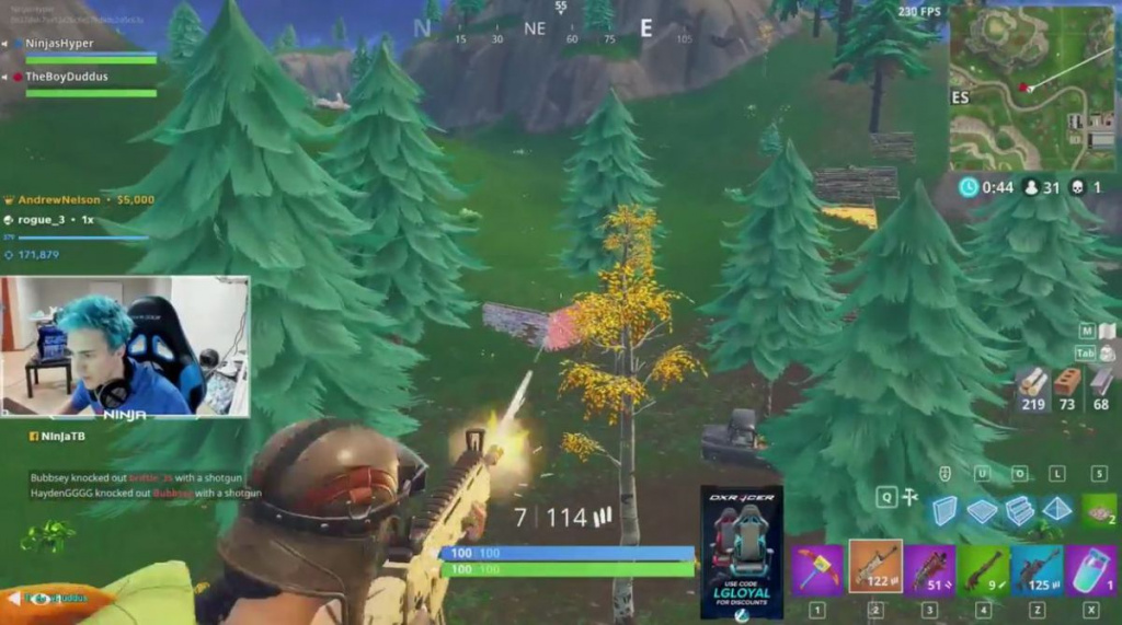 Fortnite Twitch Ninja