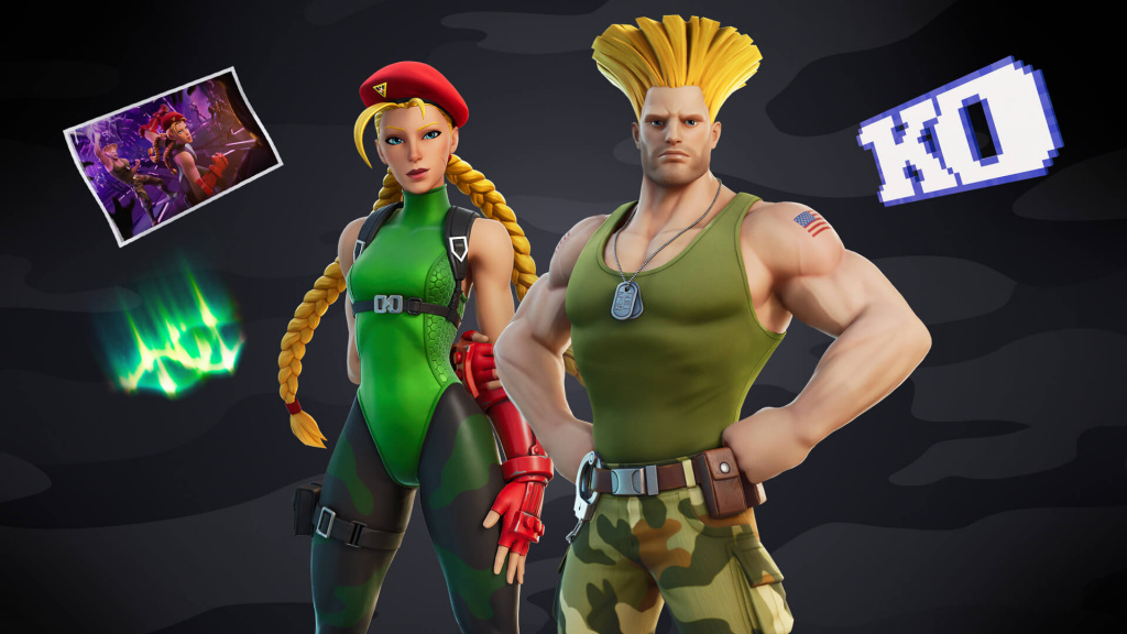 Cammy und Guile Fortnite Skins