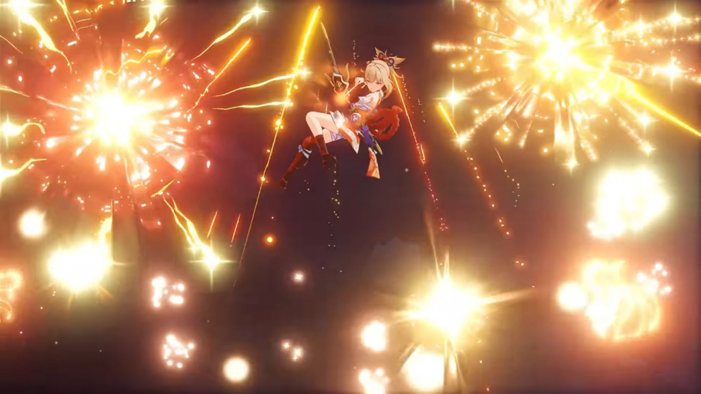 Genshin Impact Yoimiya Elementarexplosion