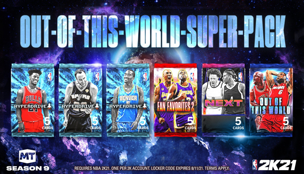 NBA 2K21 MyTeam Out of This World Locker-Code