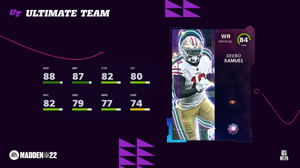 Madden 22 Deebo Samuel Teambuilder