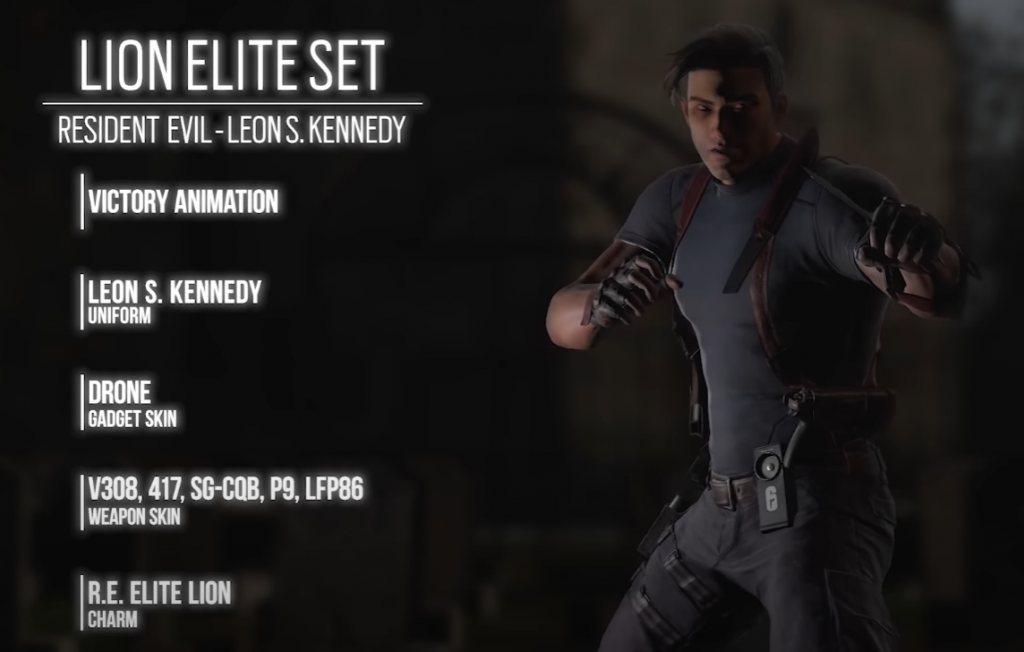 Rainbow Six Siege: Lion Elite Set - Resident Evil Collaboration