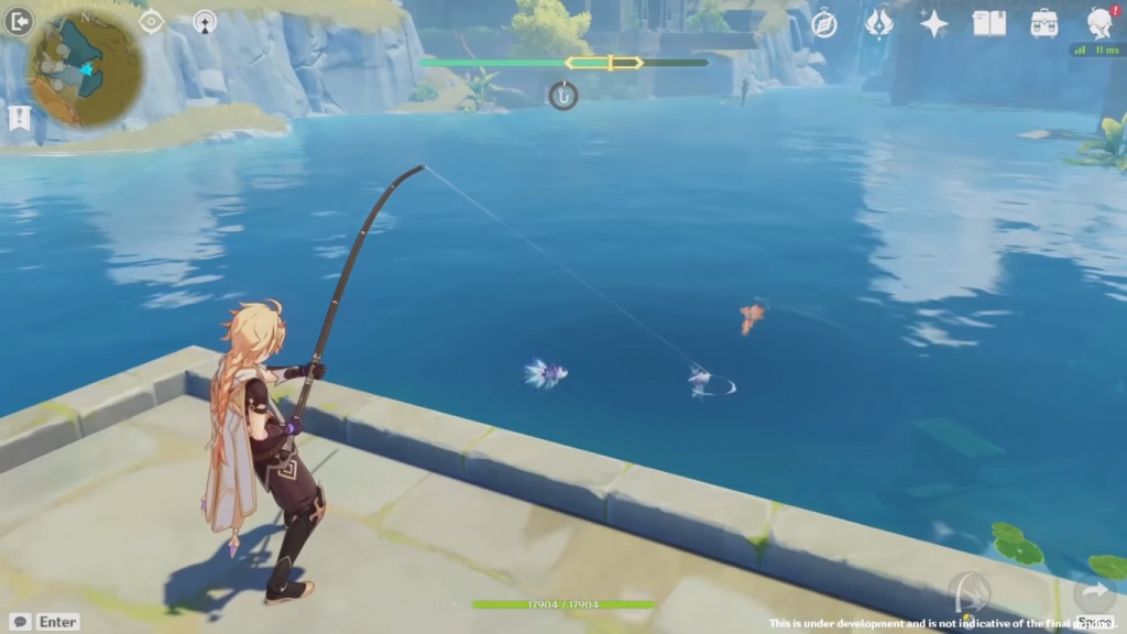 Genshin Impact Fishing System-Gameplay