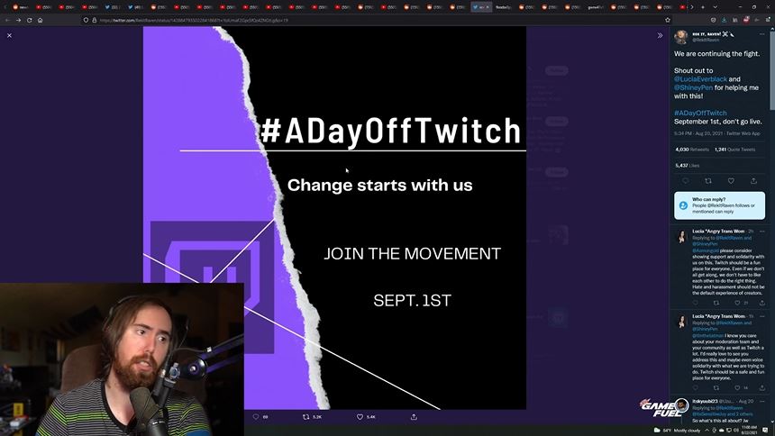 Asmongold erklärt, warum der #ADayOffTwitch-Streik nicht funktioniert