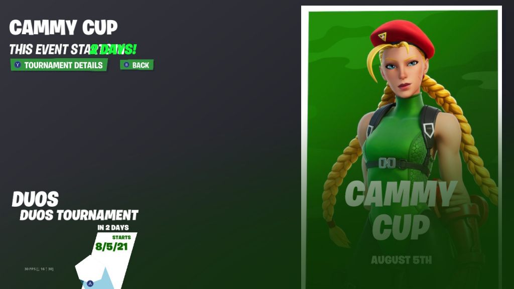 Fortnite Cammy Cup-Übersicht