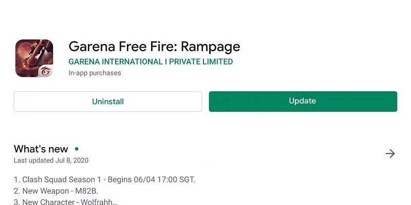 Free Fire OB29 Downloadgröße