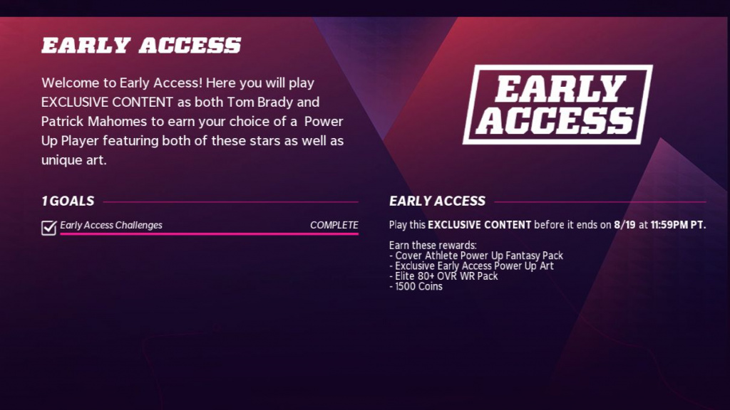 Madden 22 Early-Access-Missionen