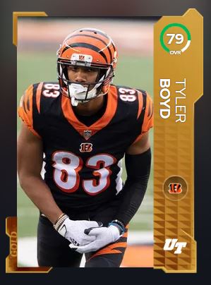 Madden 22 Tyler Boyd Gold MUT