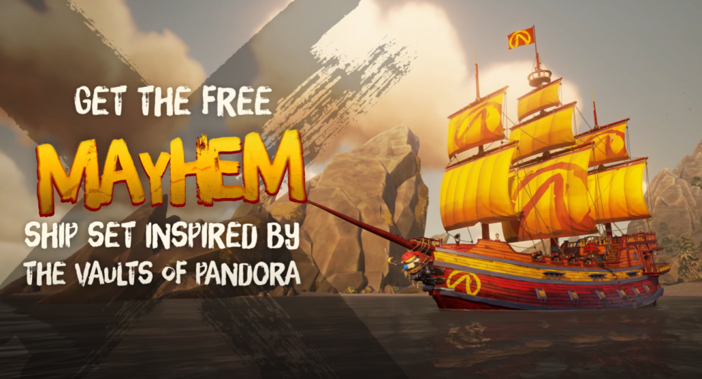 Borderlands Mayhem-Schiff von Sea of ​​Thieves