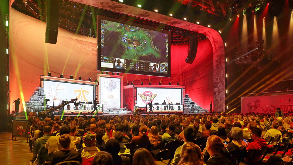 Verti Music Hall während des Spiels Fnatic vs. SKT bei den Worlds 2019