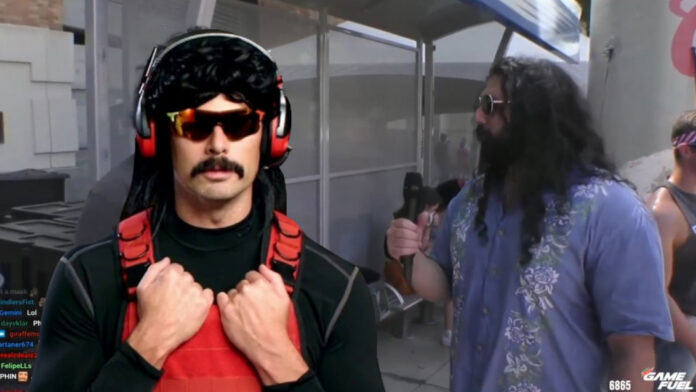 Esfand meets Dr Disrespect lookalike at Labour Day social event during Twitch stream
