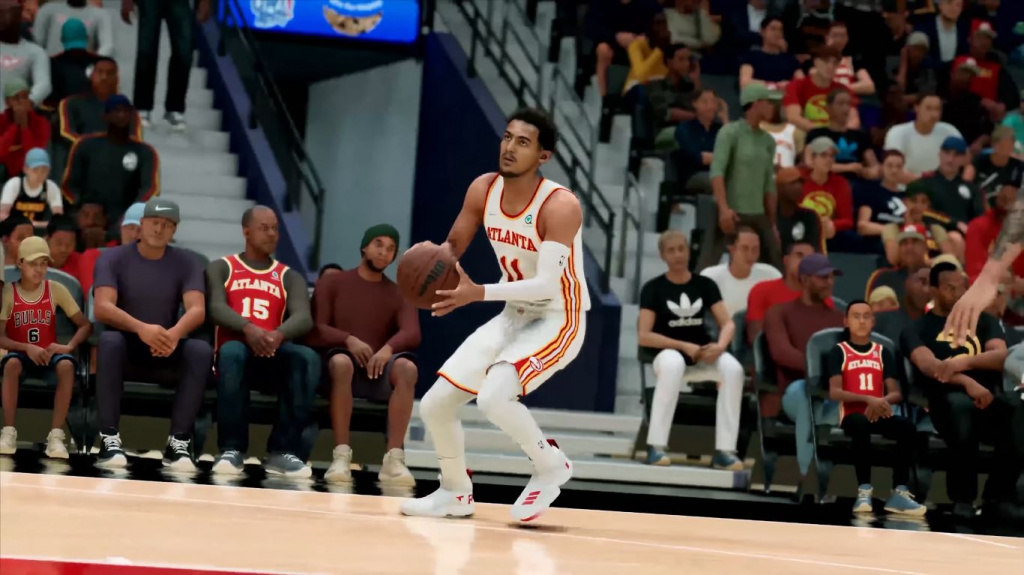 NBA 2K22 Stepback im Spiel