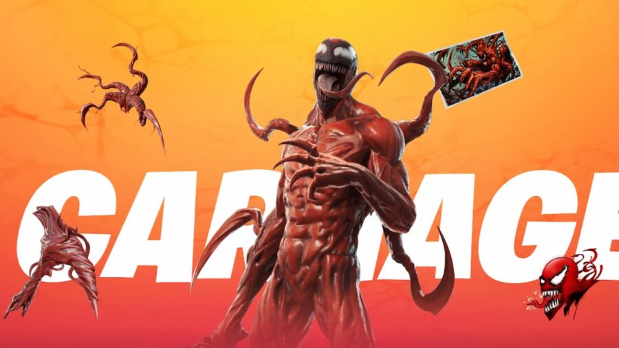 So erhalten Sie den Carnage Symbiote Mythic Skin in Fortnite Season 8