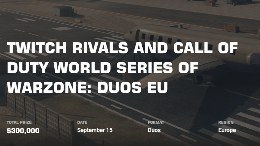 So sehen Sie World Series of Warzone $300.000 Duos EU: Zeitplan, Stream, Format, Preispool, mehr