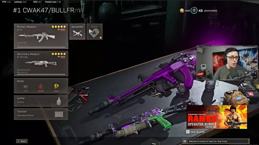 JGODs BOWC AK47 Büchsenmacher-Loadout für Warzone Season 6. (Bild: YouTube / JGOD)