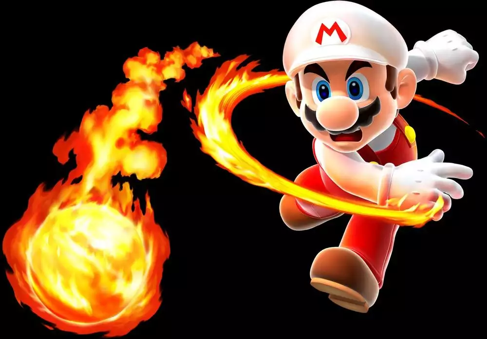 Fire Mario oder Fiery Mario im Super Mario Bros.-Videospiel.  (Bild: Nintendo)