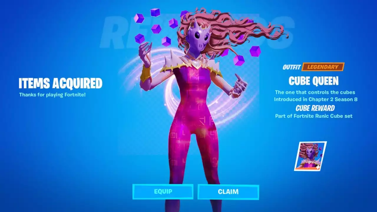 Geheime Fortnite-Haut, Cube Queen, enthüllt