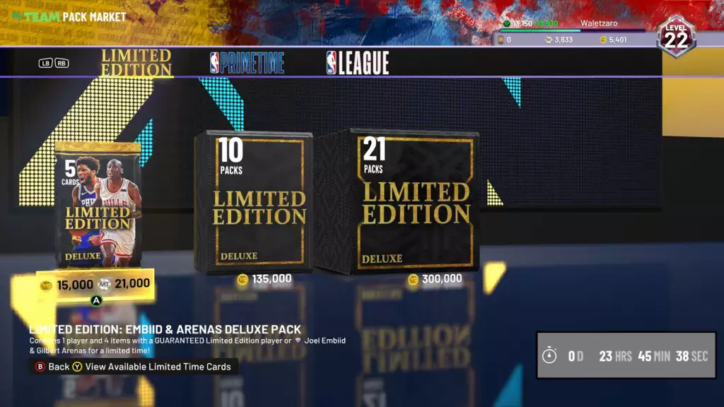 NBA 2K22 Limited Edition Pack-Markt 