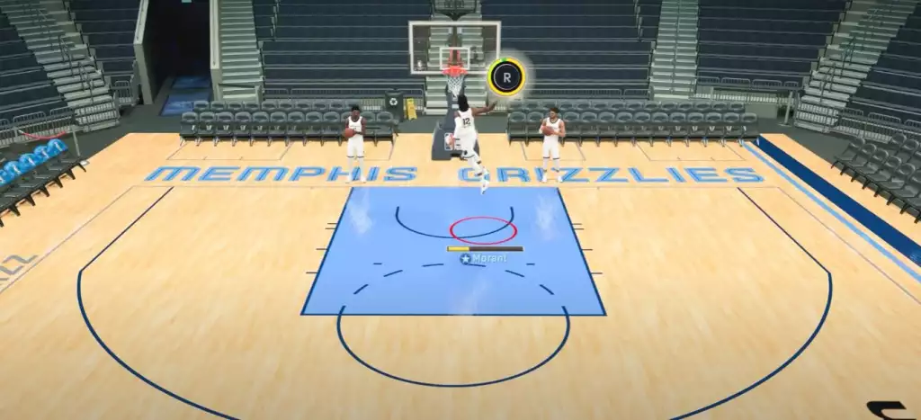 NBA 2K22 Dunk Meter im Spiel