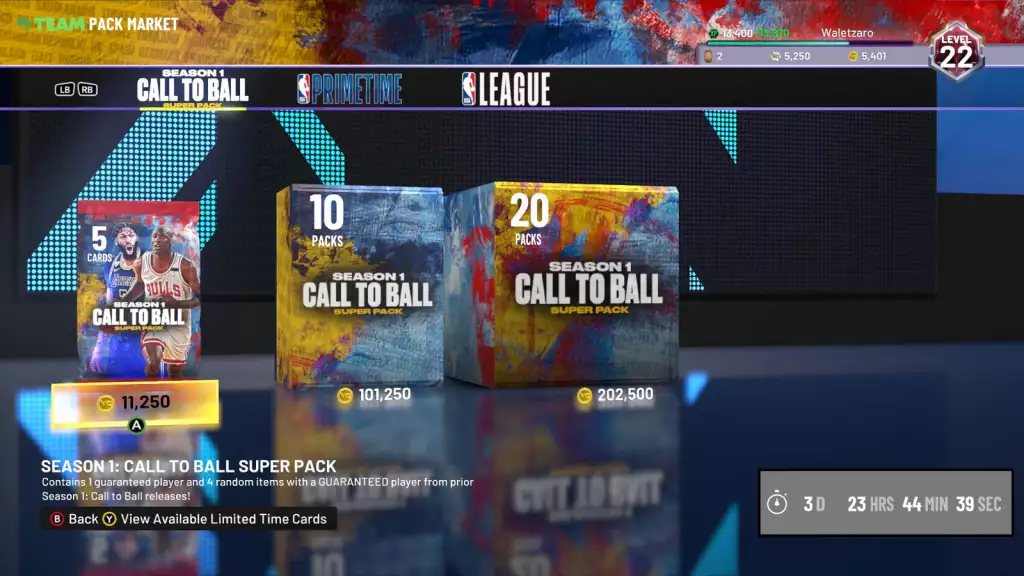 NBA 2K22 Season 1 Super Pack Pack-Markt 