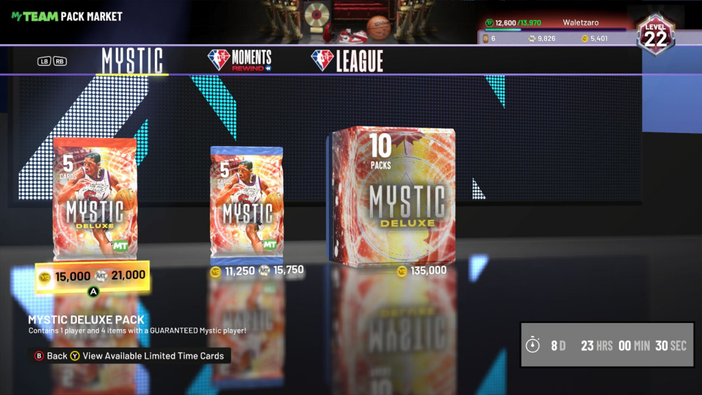 NBA 2K22 Mystic Pack Markt