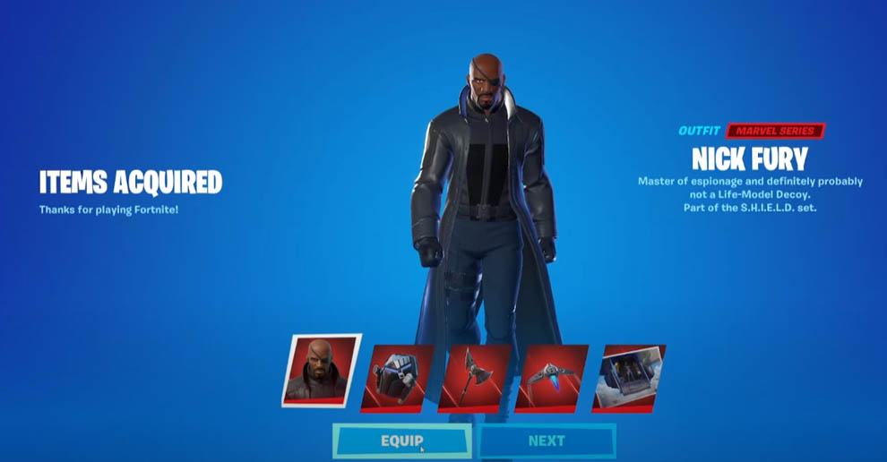 Fortnite Nick Fury Skin freischalten