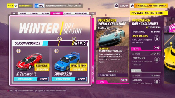 Forza Horizon 5 Forza Horizon 5 Festival Playlist Forza Horizon 5 Festival Playlist Challenge Forza Horizon 5 Festival Playlist Menü