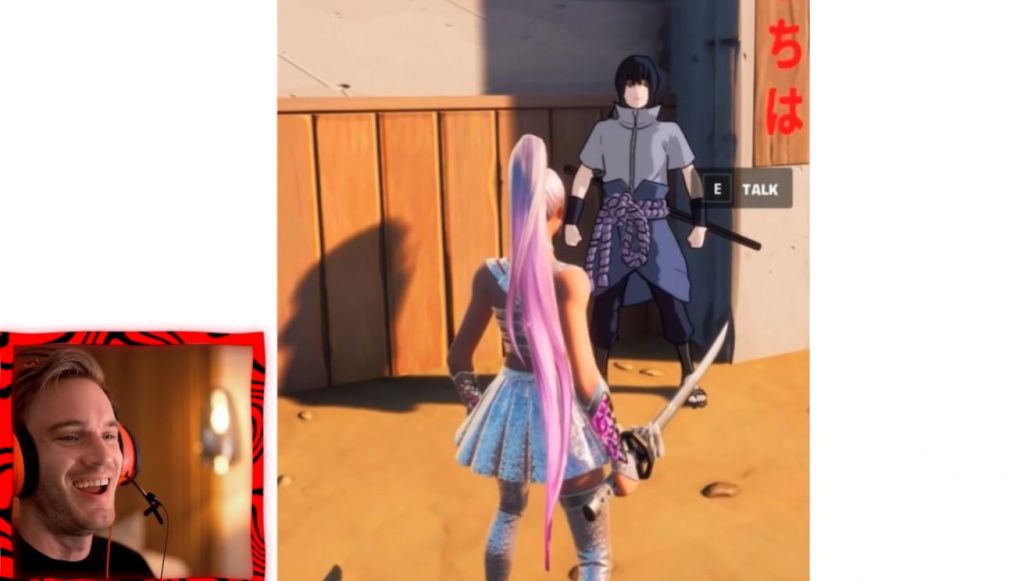 pewdiepie knallt naruto fortnite collab ariana grande icon series