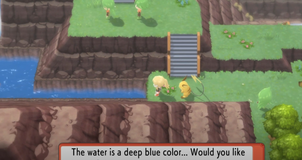 Das Wasser, auf dem Sie surfen müssen.  (Bild: Game Freak)