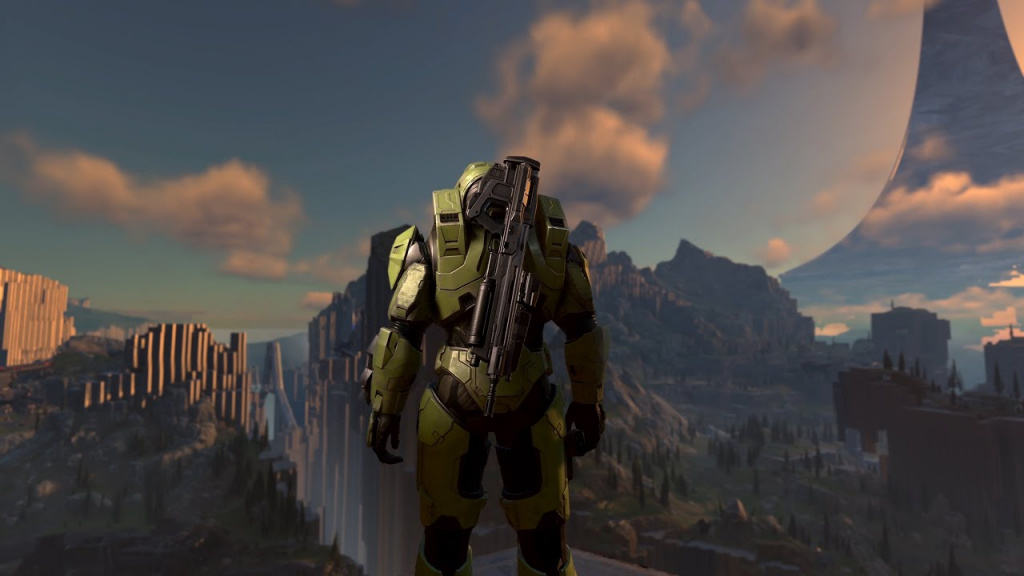 Halo Infinite Nosebleed overhead high viewpoint