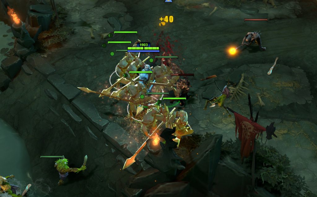 Controller Support funktioniert mit Mikrohelden wie Phantom Lancer.  (Bild: Dota 2)