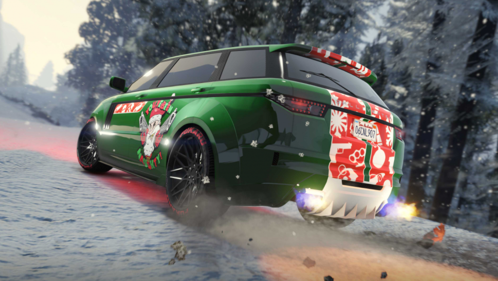 Fordern Sie Gallivanter Baller ST und das Festive Care-Paket kostenlos in GTA Online an