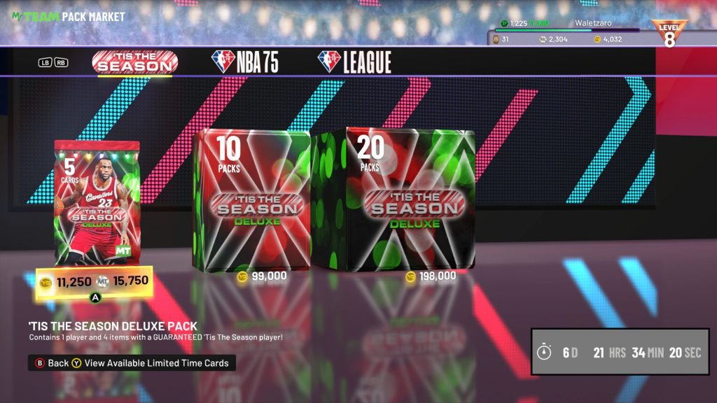 NBA 2K22 'Das ist der Season Pack Market