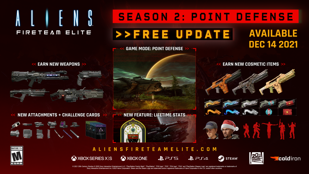 Aliens: Fireteam Elite Season 2 - Erscheinungsdatum, Game Pass, Point Defense, neue Waffen