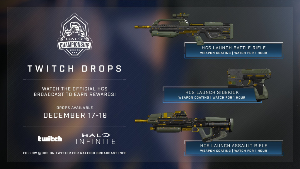 Halo Infinite HCS Twitch Drops - So entsperren Sie Startwaffen-Skins