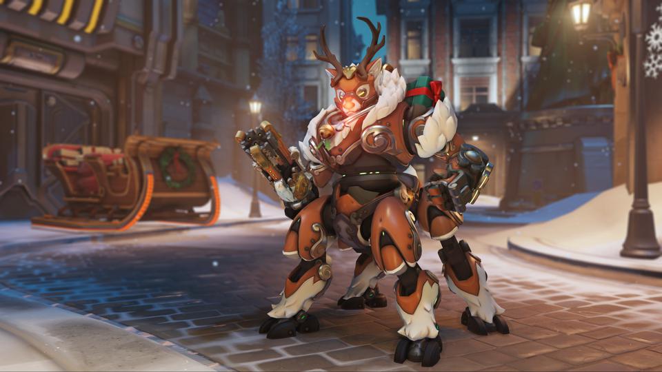 Overwatch Reindeer Orisa skin