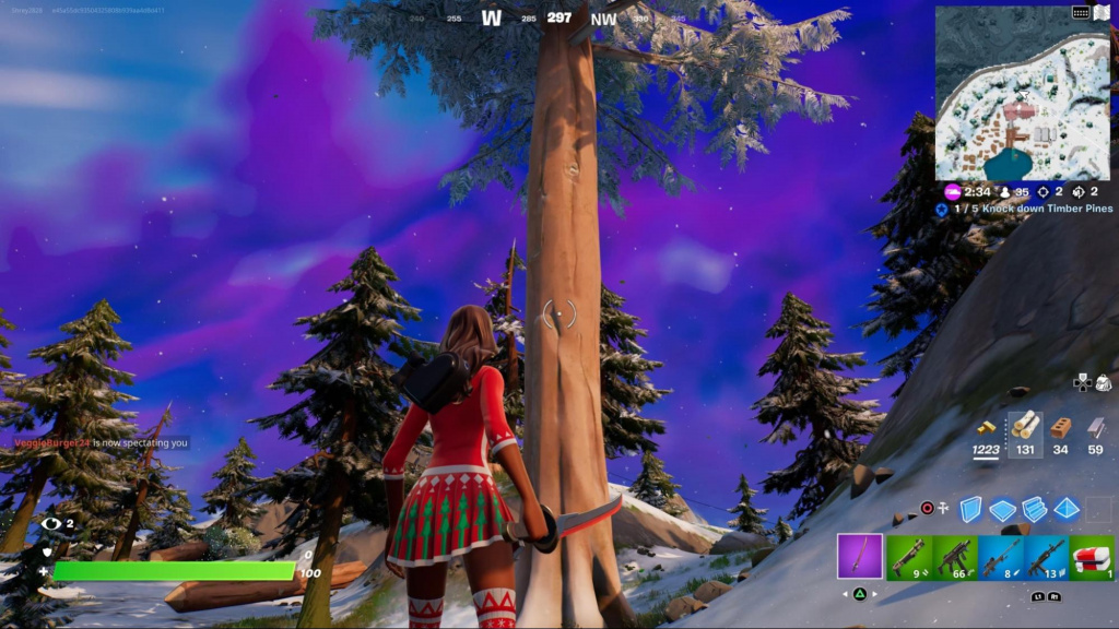 Wo finde ich Holzkiefern in Fortnite