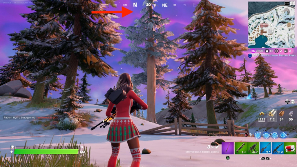 Wo finde ich Holzkiefern in Fortnite