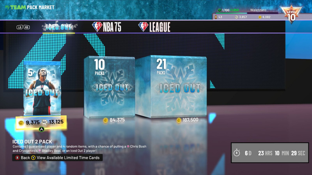 NBA 2K22 Iced Out Pack-Markt