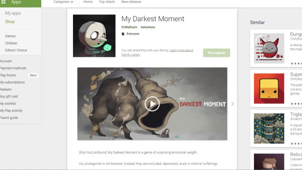 My Darkest Moment Handyspiel vorregistrieren My Darkest Moment Handyspiel vorregistrieren Google Play Store